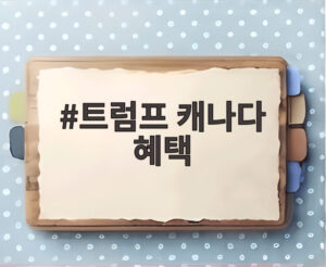 트럼프 캐나다 혜택