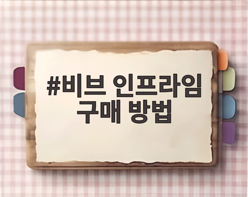 비브 인프라임 구매 방법, 공식 사이트와 오프라인 매장 비교해 보니 1 비브 인프라임 구매 방법
