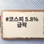 코스피 5.8% 급락