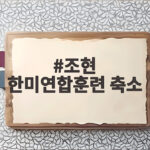 조현 한미연합훈련 축소