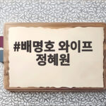 배명호 와이프 정혜원