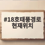 18호태풍경로 현재위치 24시간 내 발생 가능한 한반도 영향은 18호태풍경로 현재위치