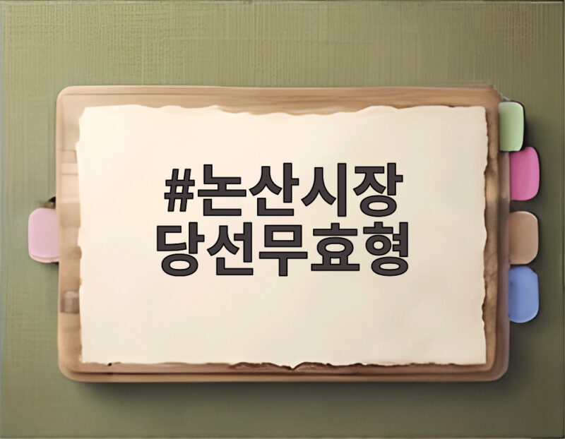 논산시장 당선무효형 선고, 명절 선물이 만든 법적 파장 1 논산시장 당선무효형