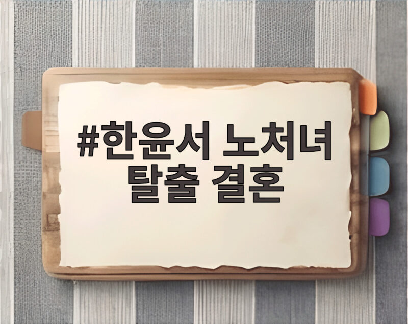 한윤서 노처녀 탈출 결혼