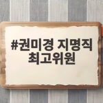 권미경 지명직 최고위원은 누구인가 전용기 의원과 함께 지명된 이유 권미경 지명직 최고위원