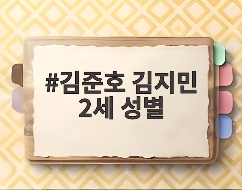 김준호 김지민 2세 성별 공개, 아들이라니 꿈만 같고 시험관 성공까지 1 김준호 김지민 2세 성별