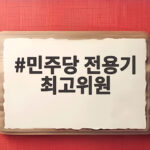 민주당 전용기 최고위원 지명 어떤 과정을 거쳐 정해졌나 민주당 전용기 최고위원