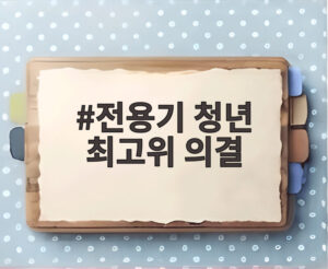 전용기 청년 최고위 의결