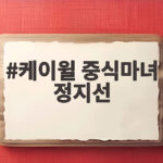 케이윌 중식마녀 정지선