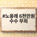 노웅래 6천만원 수수 무죄