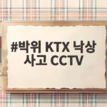 박위 KTX 낙상 사고 CCTV 공개로 논란 사과까지 박위 KTX 낙상 사고 CCTV