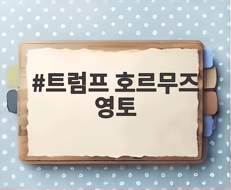 트럼프 호르무즈 영토 주장이 세계 원유 시장과 중동 정세에 미치는 영향 1 트럼프 호르무즈 영토