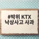 박위 KTX 낙상사고 사과