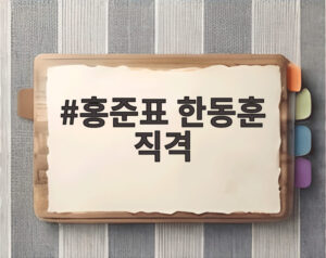 홍준표 한동훈 직격