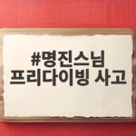 명진스님 프리다이빙 사고로 봉은사 전 주지 스님 제주 바다에서 입적 명진스님 프리다이빙 사고