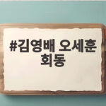 김영배 오세훈 회동