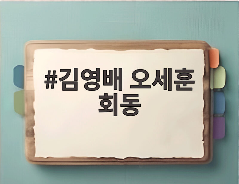 김영배 오세훈 회동