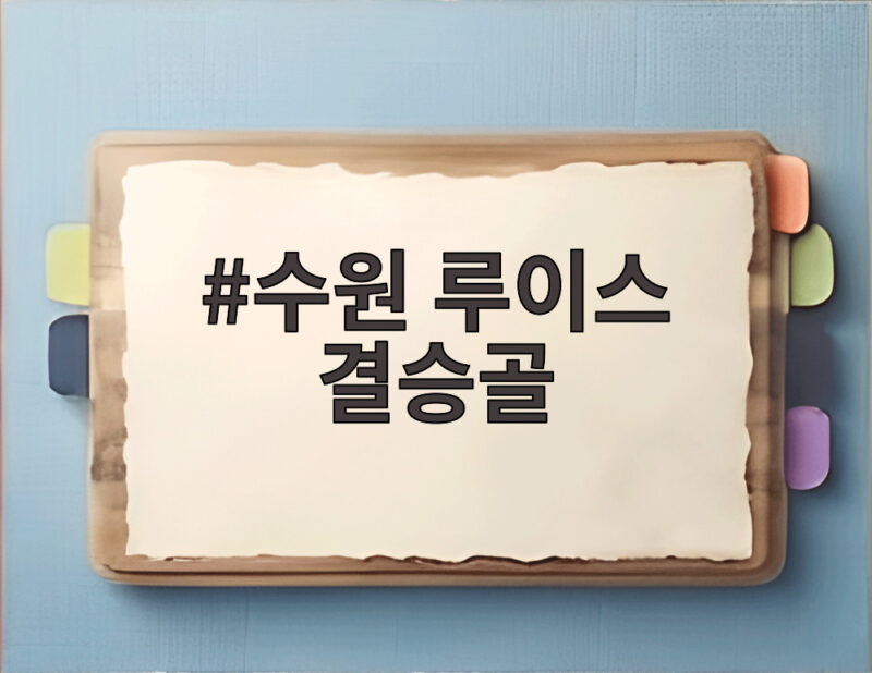 수원 루이스 결승골