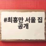 최홍만 서울 집 공개, 키티 가득한 보금자리에서 만나는 특별한 집들이 이야기 최홍만 서울 집 공개