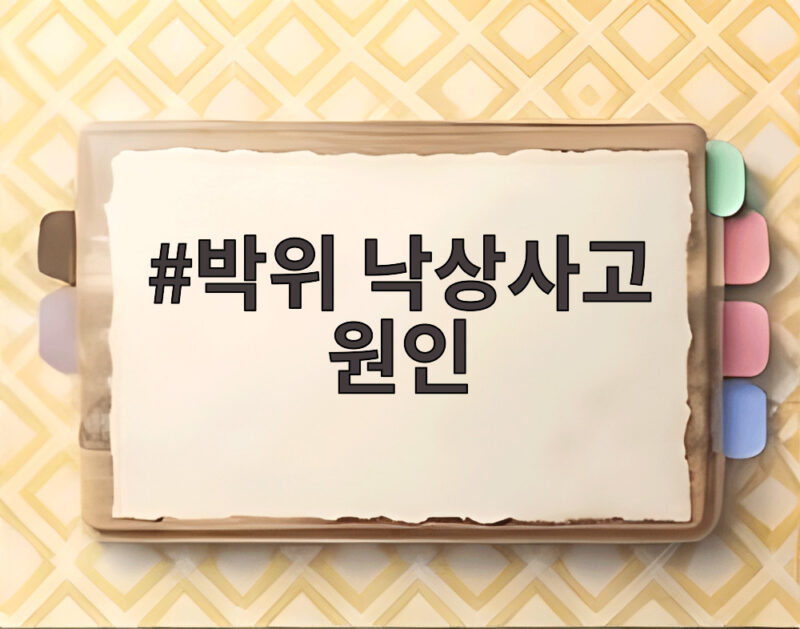 박위 낙상사고 원인 공개된 CCTV와 사과문으로 살펴보는 논란의 전말 1 박위 낙상사고 원인