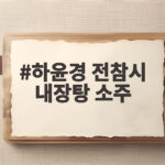 하윤경 전참시 내장탕 소주 혼밥 반전 매력 방송 후기 하윤경 전참시 내장탕 소주