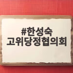 한성숙 고위당정협의회