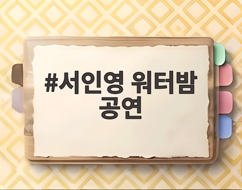 서인영 워터밤 공연, 46kg 다이어트 끝에 눈물 흘린 감동의 무대 1 서인영 워터밤 공연