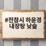전참시 하윤경 내장탕 낮술