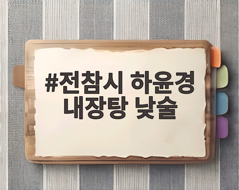 전참시 하윤경 내장탕 낮술 고양이 집사에서 내장탕 사랑까지 공개 1 전참시 하윤경 내장탕 낮술