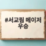서교림 메이저 우승