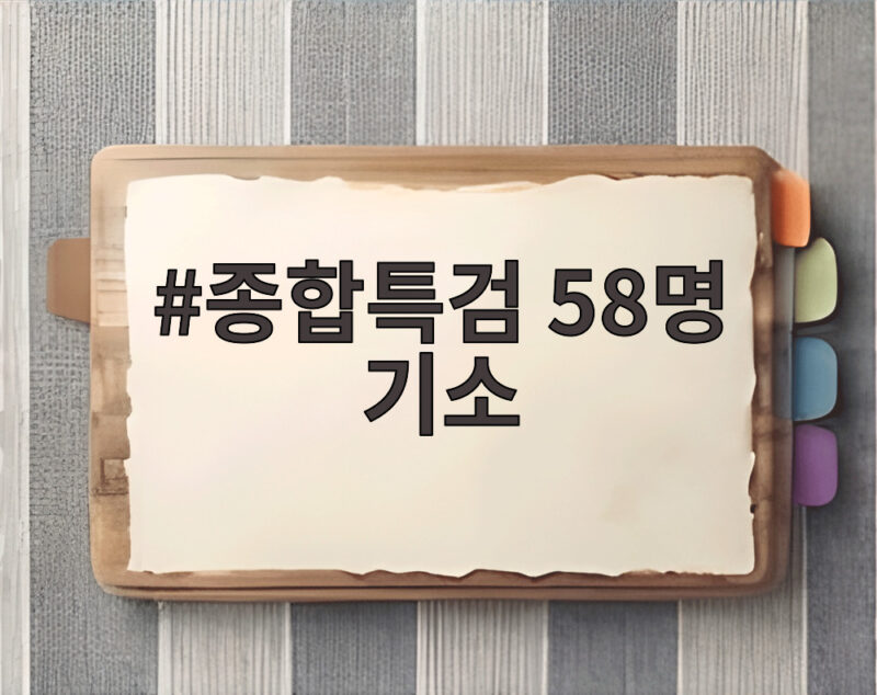 종합특검 58명 기소