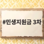 민생지원금 3차