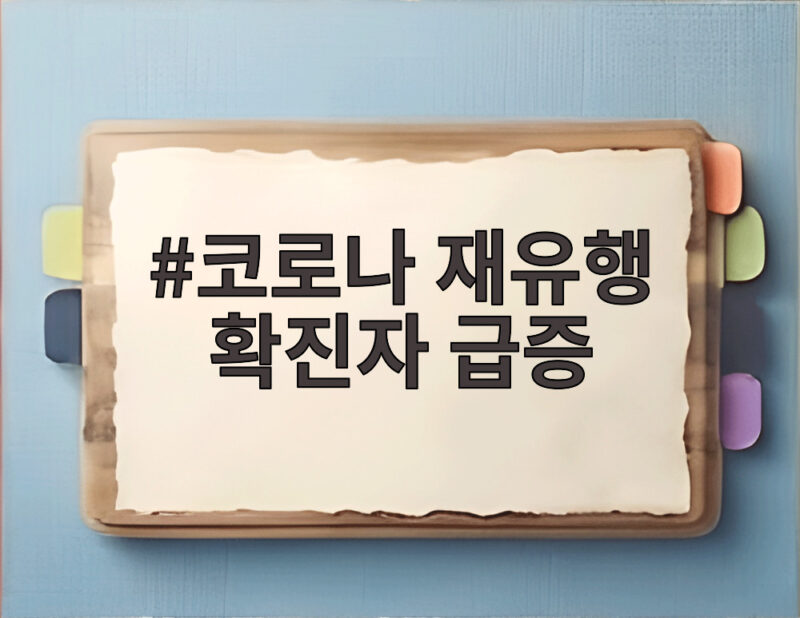 코로나 재유행 확진자 급증 여름철 방역 경고등 1 코로나 재유행 확진자 급증