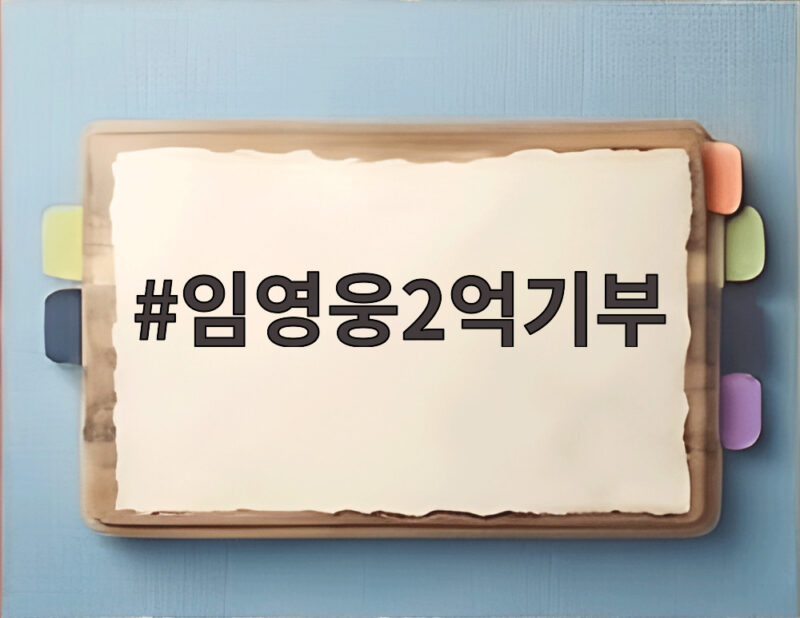 임영웅2억기부 호우 피해 돕는 선행에 모두가 감동한 이유 1 임영웅2억기부