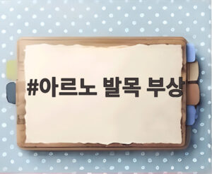 아르노 발목 부상