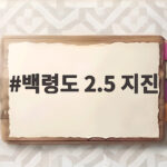 백령도 2.5 지진
