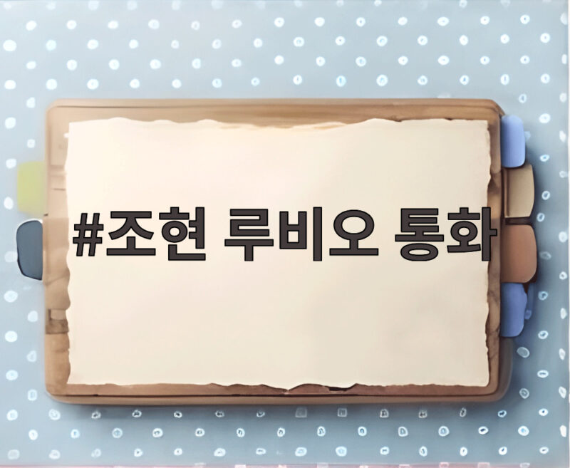 조현 루비오 통화