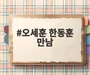 오세훈 한동훈 만남