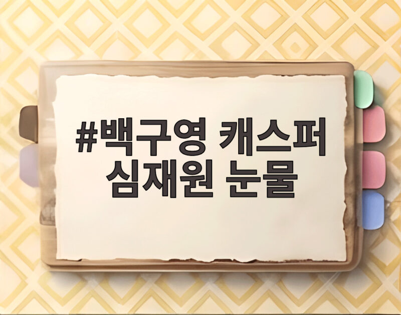 백구영 캐스퍼 심재원 눈물 스디파 2회 리턴매치 관전 포인트와 심사위원의 심경 1 백구영 캐스퍼 심재원 눈물