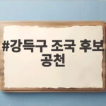 강득구 조국 후보 공천 두고 벌어진 정면충돌 후폭풍을 알아보자 강득구 조국 후보 공천
