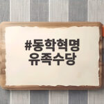 동학혁명 유족수당 132년 만의 예우 찬반 논란 살펴보기 동학혁명 유족수당