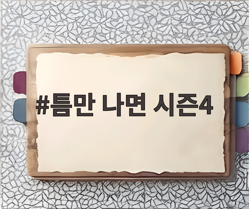틈만 나면 시즌4의 성공 비결, 시즌5에서도 통했다 1 틈만 나면 시즌4