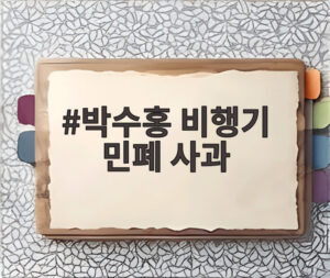 박수홍 비행기 민폐 사과