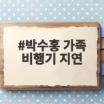 박수홍 가족 비행기 지연