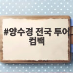 34년 만에 돌아온 양수경, 전국 투어 컴백 특별한 이야기 양수경 전국 투어 컴백