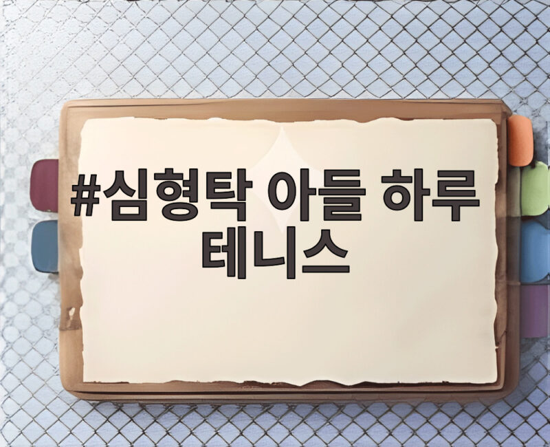 심형탁 아들 하루 테니스 실력이 대단하다 파워 스매싱 적중률 100% 1 심형탁 아들 하루 테니스