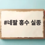네팔 홍수 실종