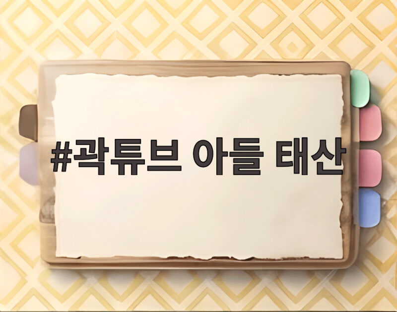 곽튜브 아들 태산