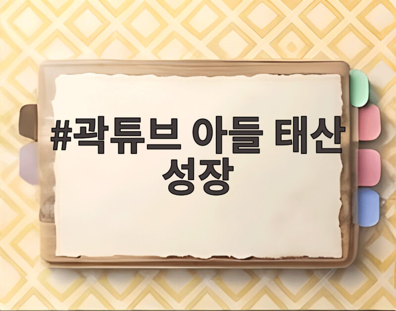 곽튜브 아들 태산 성장