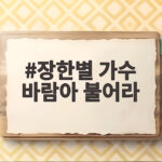 장한별 가수 바람아 불어라 역주행과 첫 팬미팅 감동 실체 장한별 가수 바람아 불어라